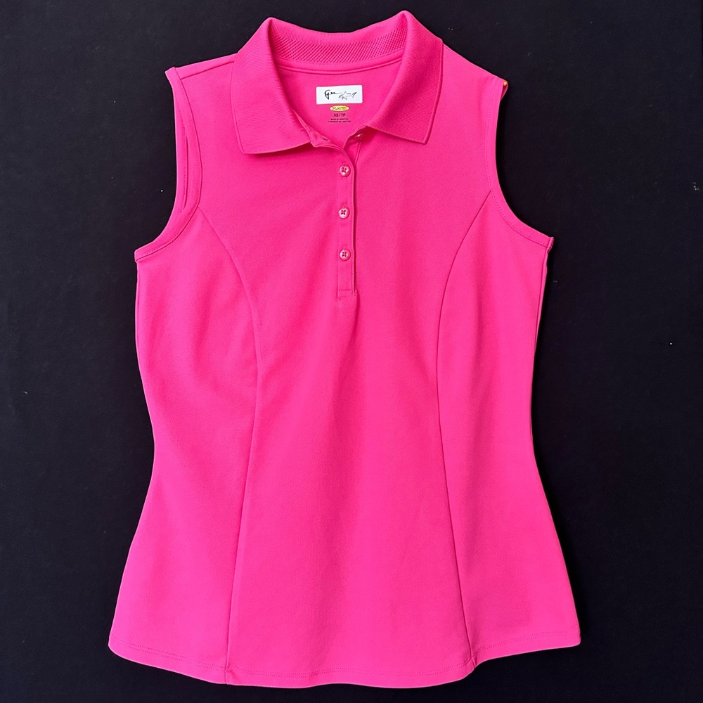 Greg Norman XS Women’s Hot Pink Sleeveless Golf Shirt